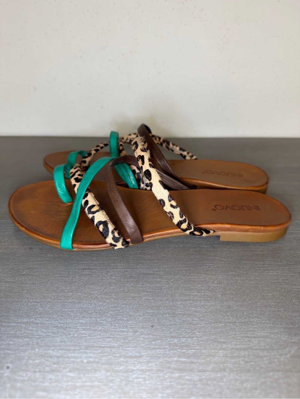 Inuovo Womens Thong Sandals Casual Premium Leather Summer Shoes Size 40 EU - Picture 3 of 7